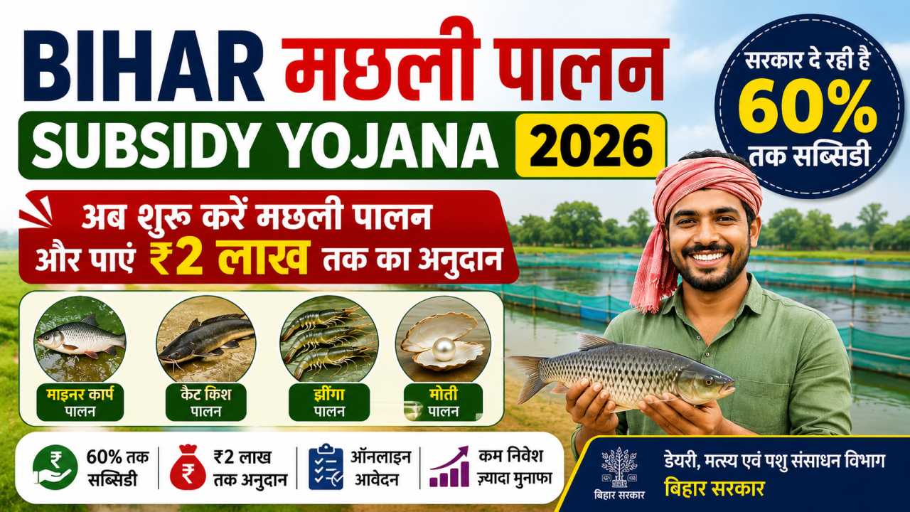 Bihar Fish Farming Subsidy Yojana