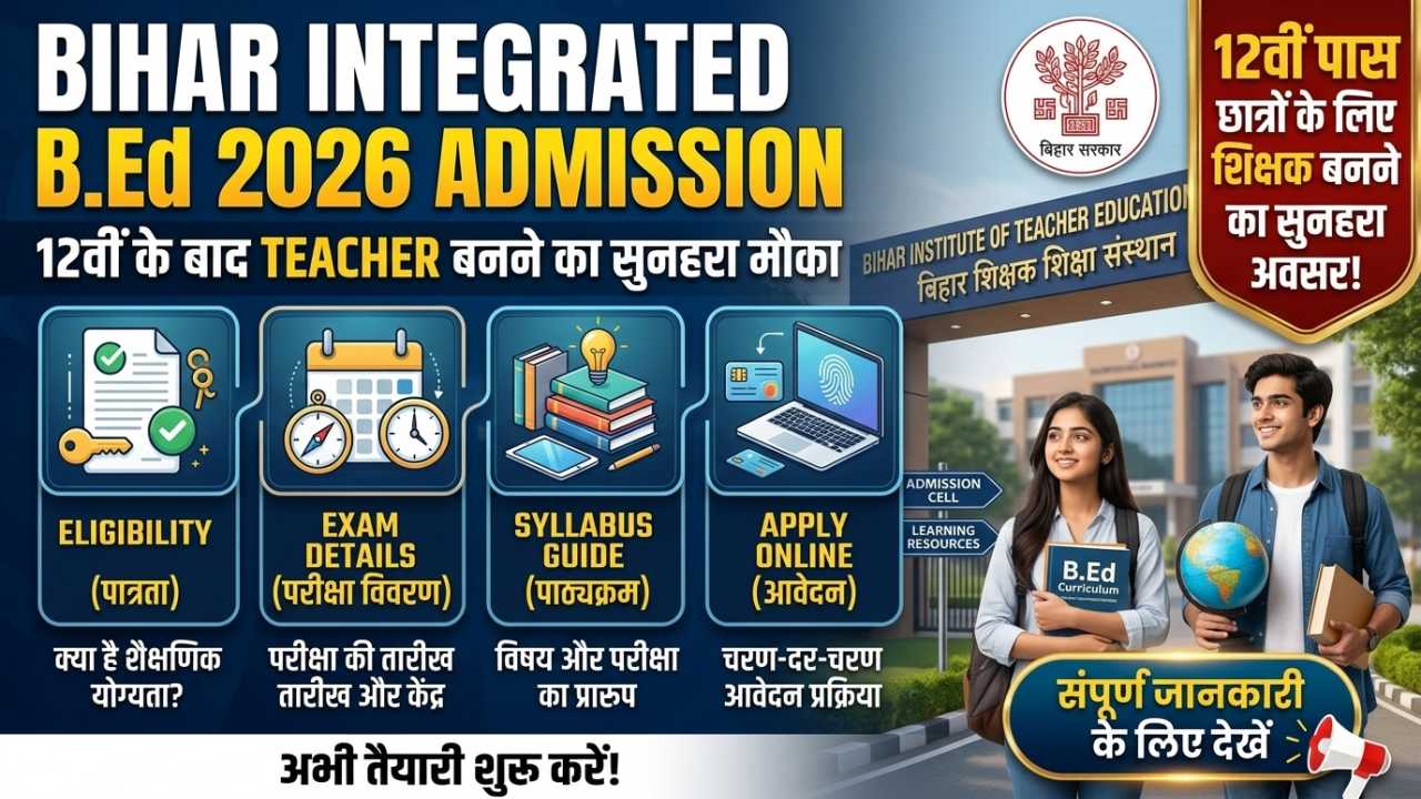 Bihar Integrated BEd 2026