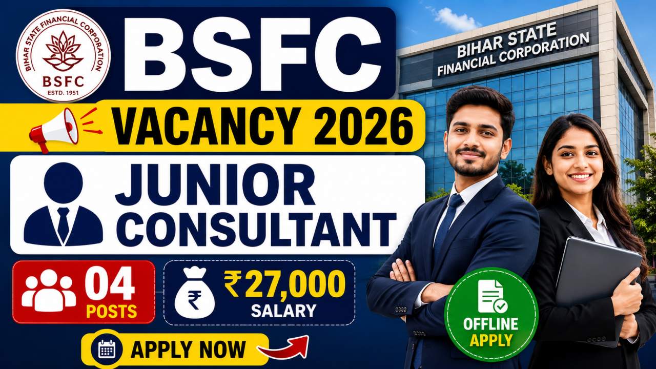 Bihar Junior Consultant Vacancy 2026