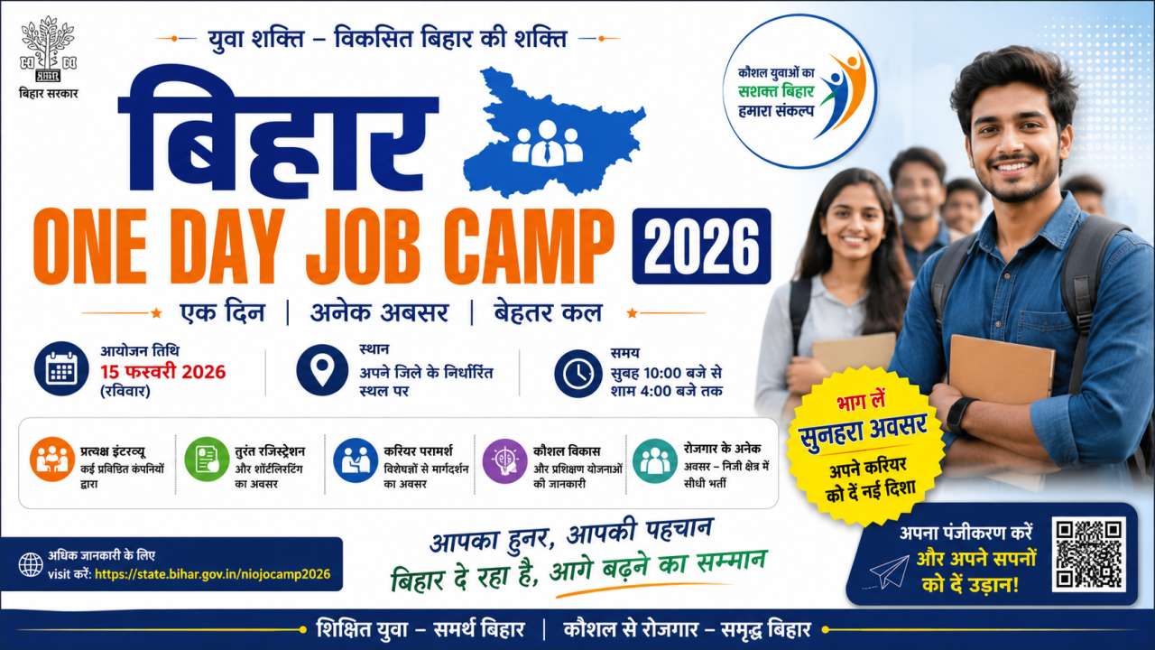 Bihar One Day Job Camp 2026