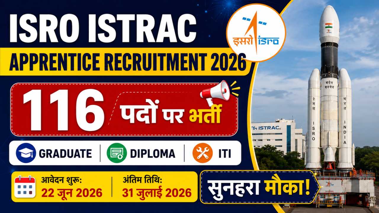 ISRO ISTRAC Apprentice Recruitment 2026