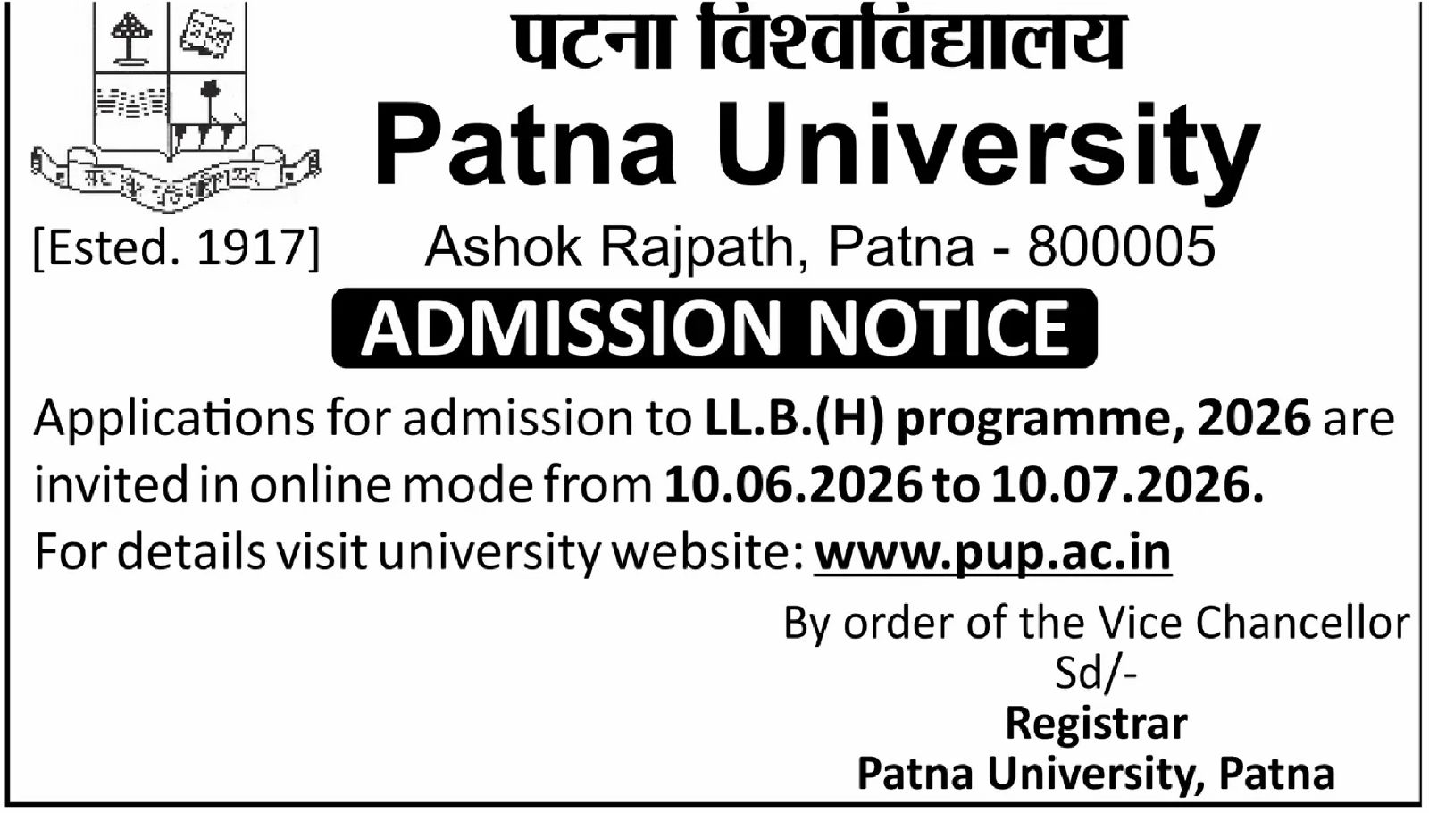 Patna University LLB