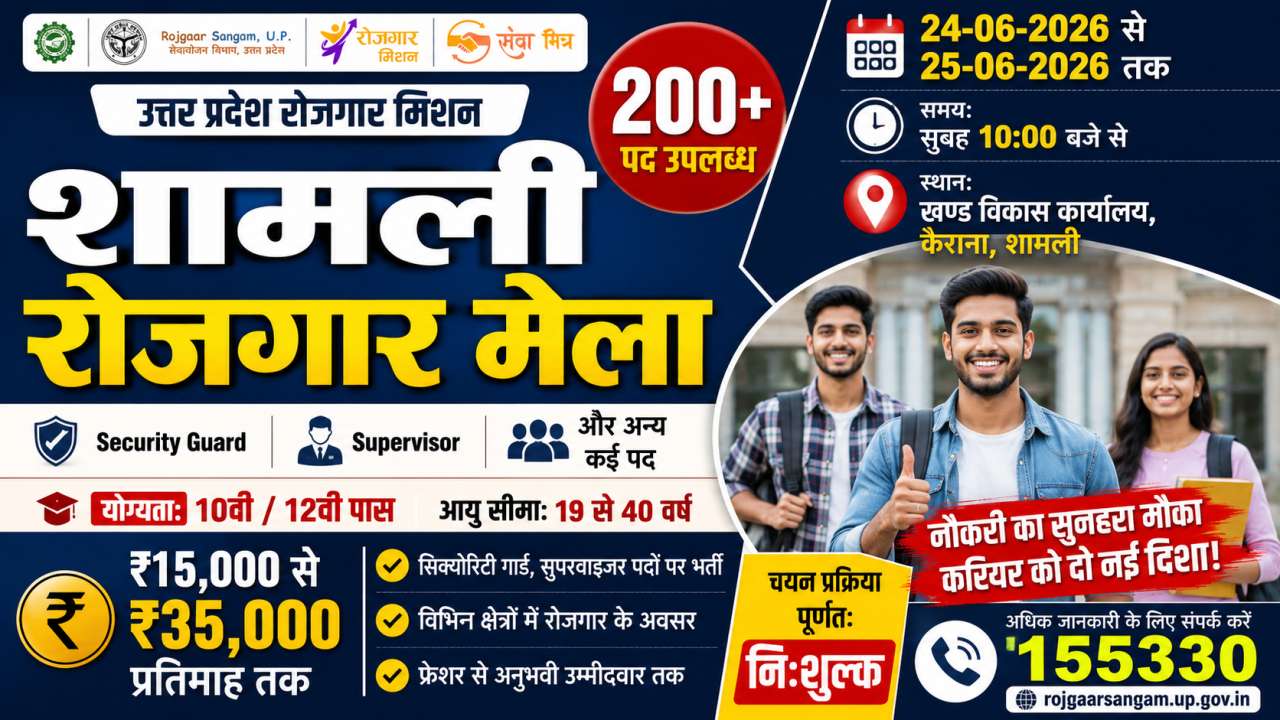 Shamli Rojgar Mela 2026