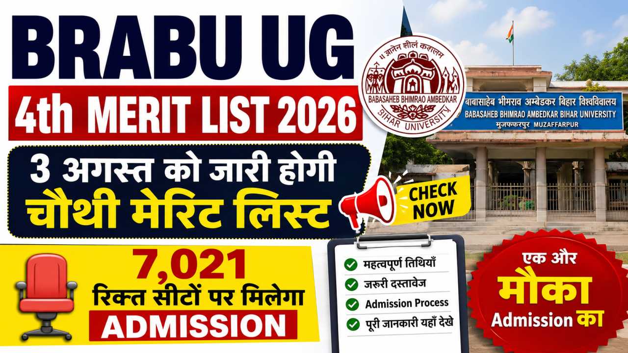 BRABU UG 4th Merit List 2026