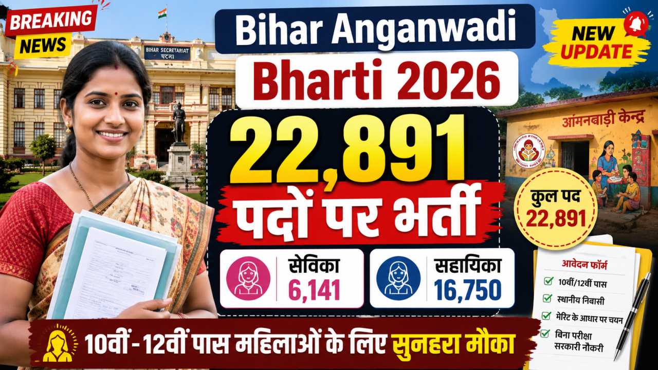 Bihar Anganwadi Sevika Sahayika Bharti 2026