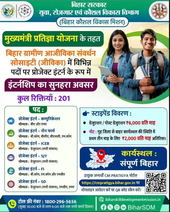 Bihar Jeevika Internship 2026