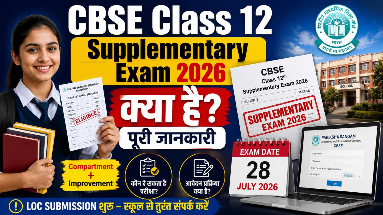 CBSE Class 12 Supplementary Exam 2026 क्या है