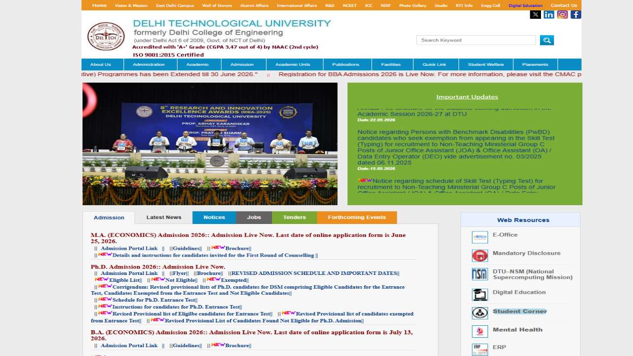 DTU Apprentice Recruitment 2026