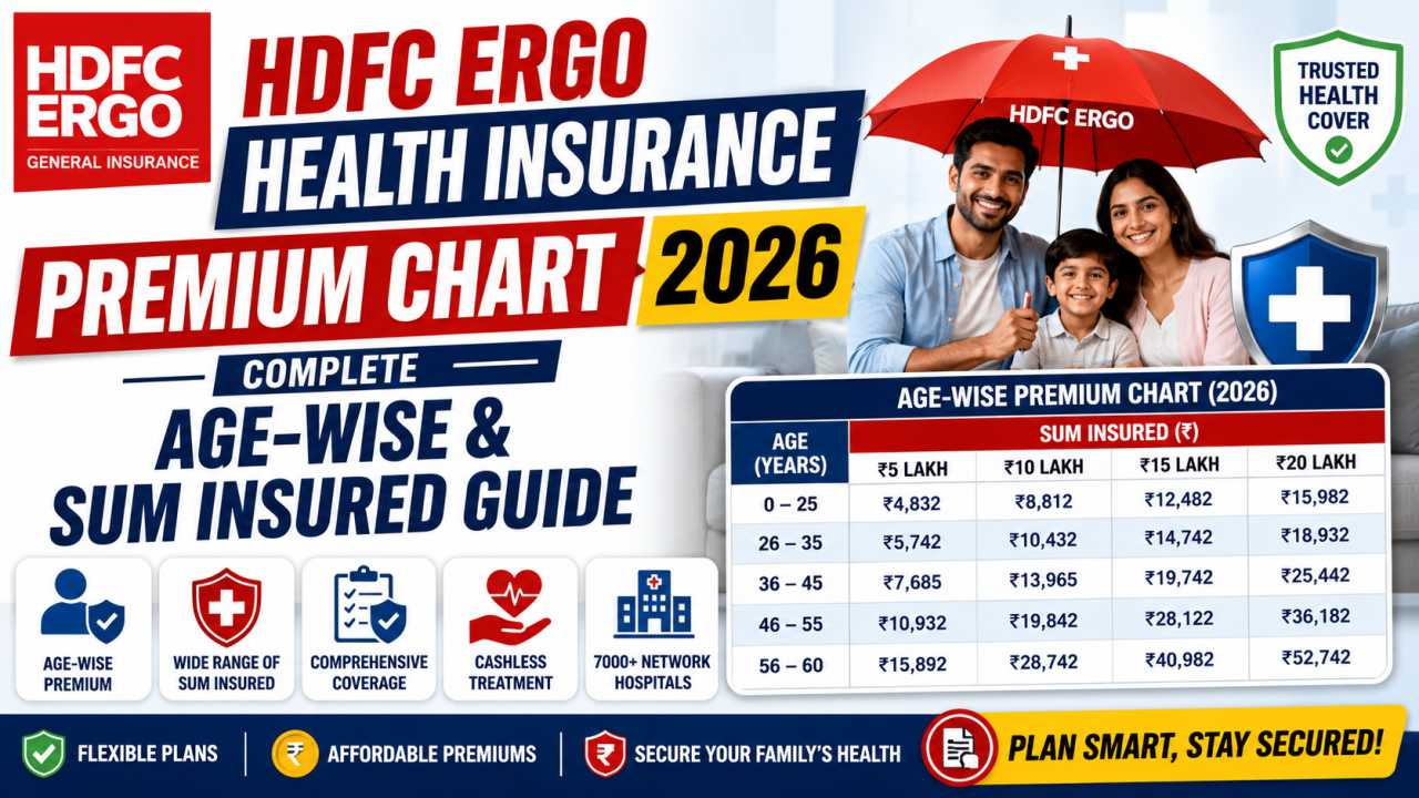 HDFC Ergo Health Insurance Premium Chart 2026