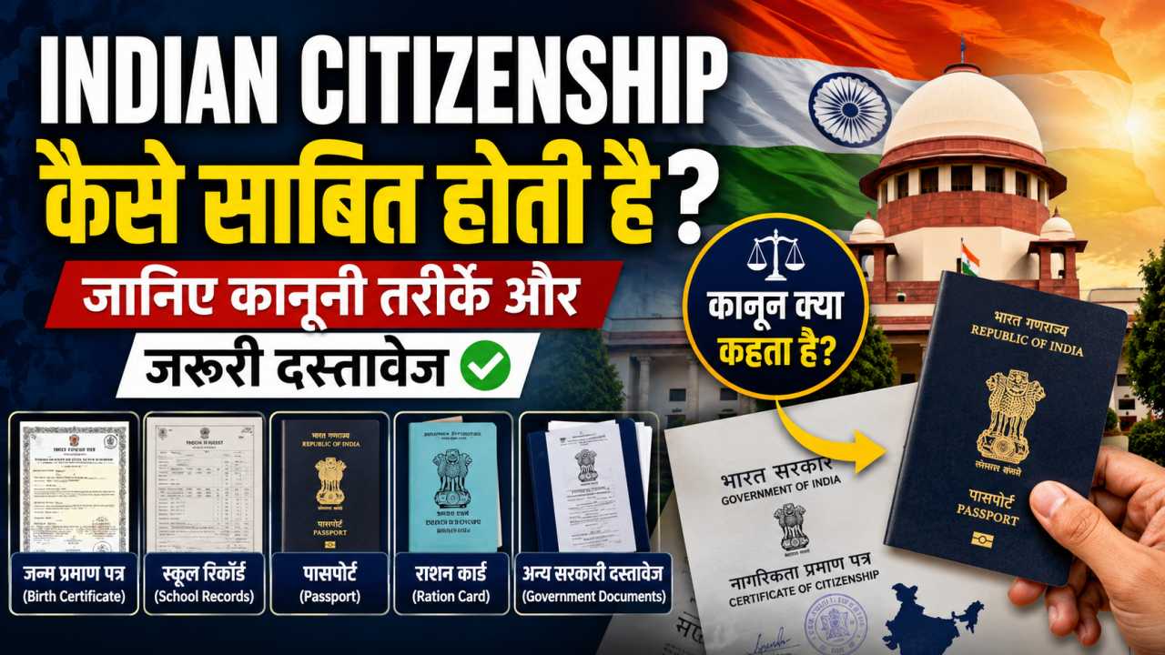 Indian Citizenship कैसे साबित होती है