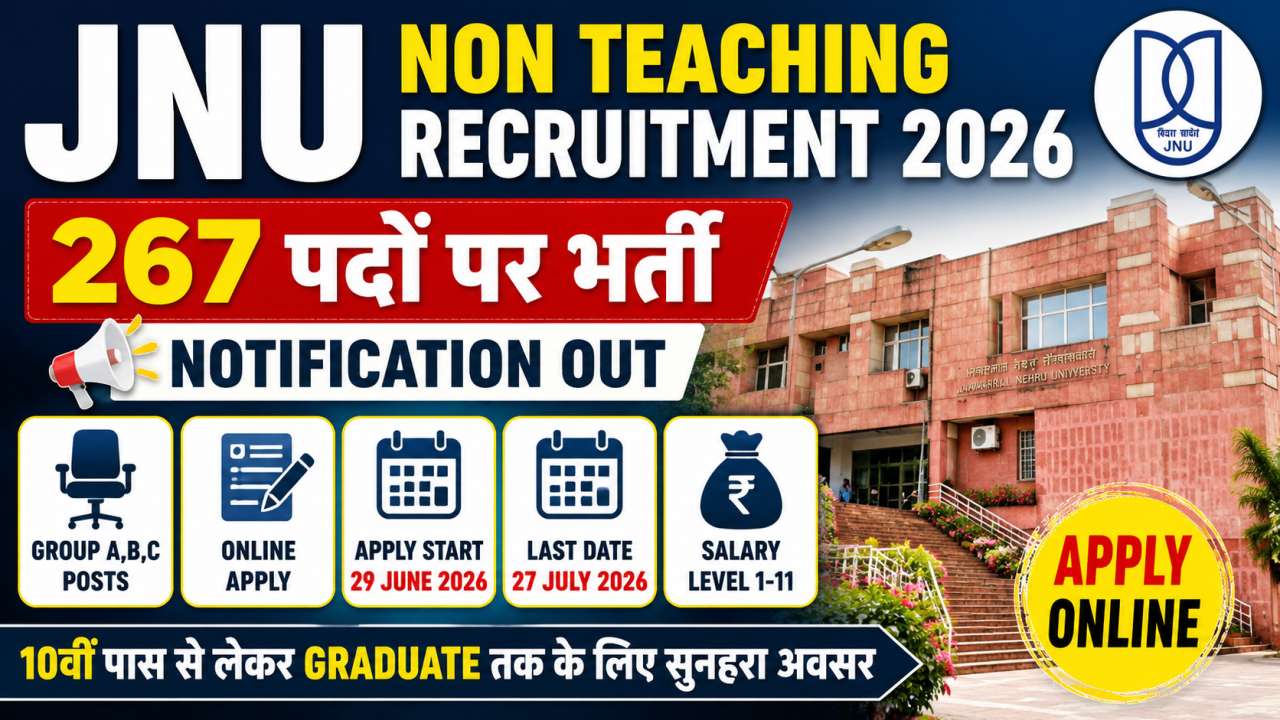 JNU Non-Teaching Recruitment 2026