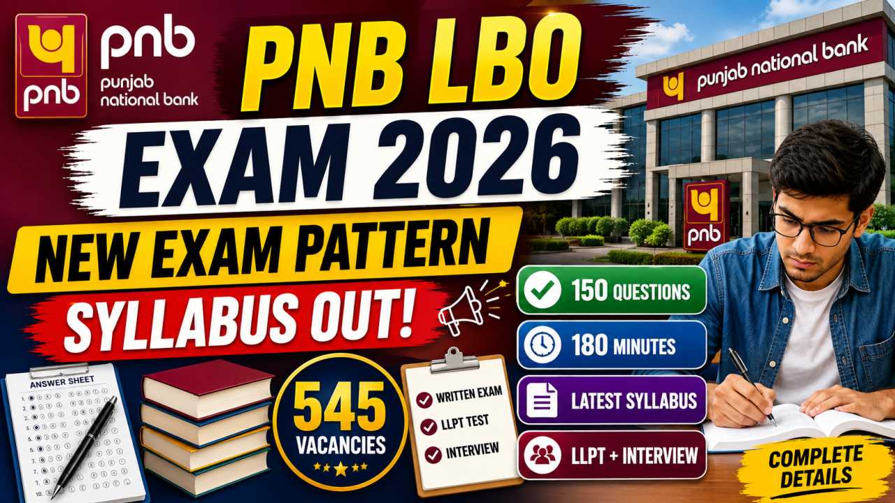 PNB Local Bank Officer Exam Pattern 2026
