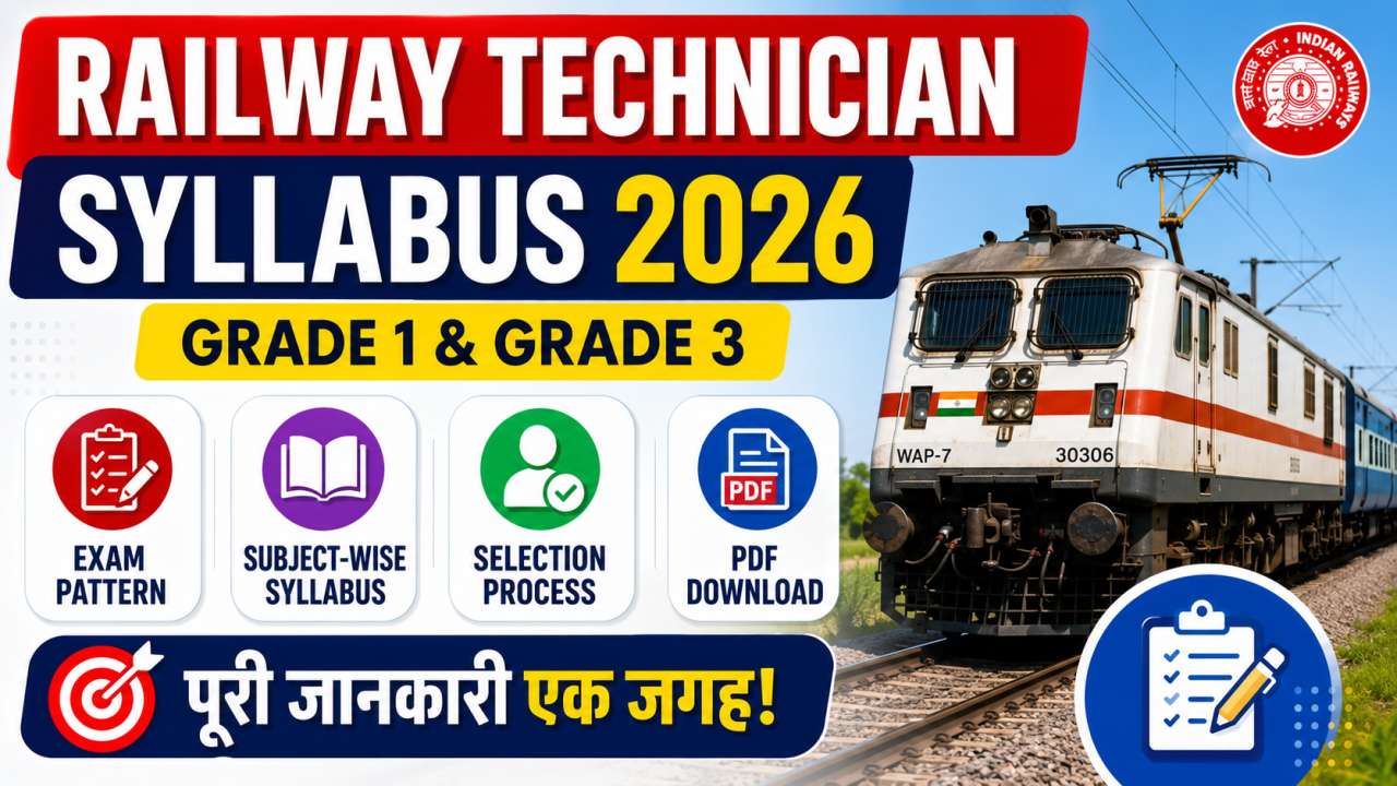 Railway Technician Syllabus 2026