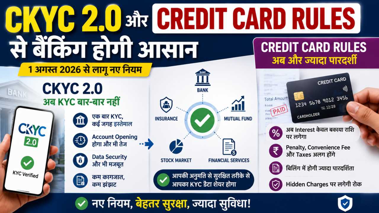 CKYC 2.0 और Credit Card Rules से बैंकिंग होगी आसान