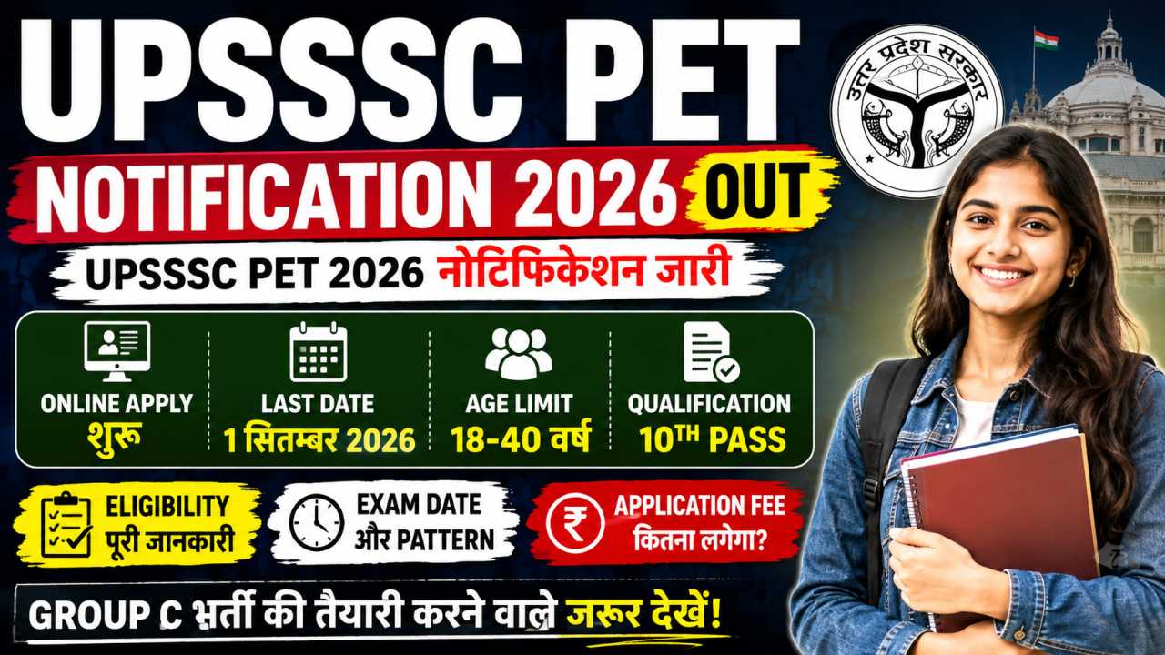 UPSSSC PET Notification 2026